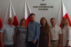 Warszawa-Senat uczestnicy z Omska z RODZINY i POLONEZA